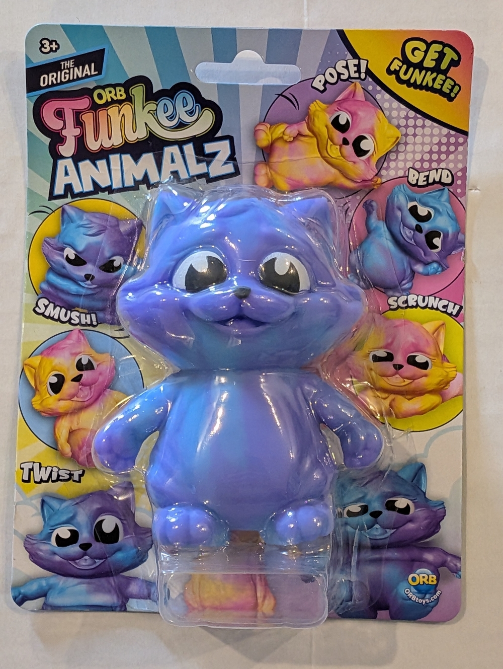 ORB Funkee Animalz Cat Squishy Toy